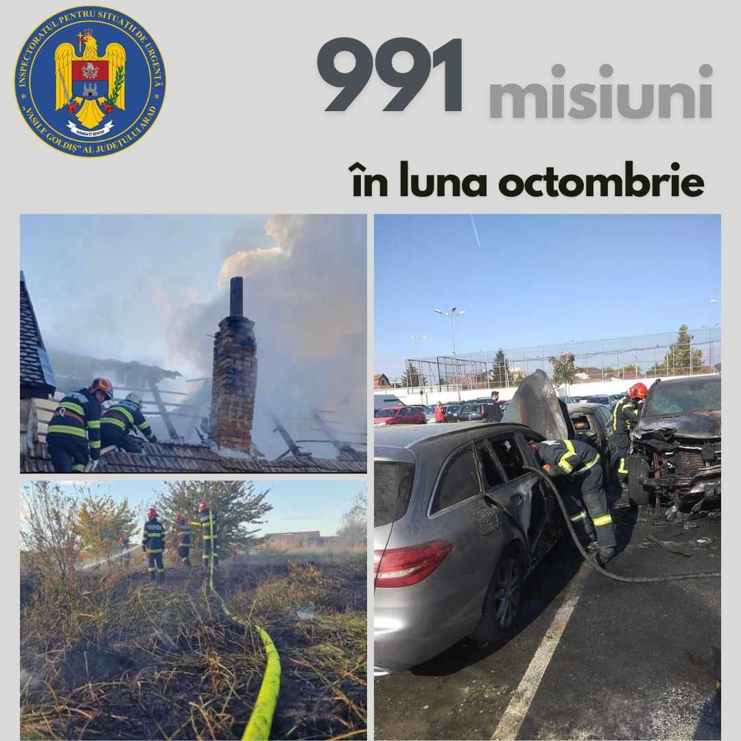 Peste De Misiuni Ale Pompierilor Militari Ar Deni N Luna Octombrie